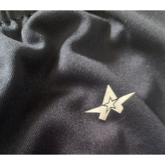 Navy Blue Nylon Running Track Shorts Alleson adult medium star RN80185 Nicaragua - Picture 2 of 4